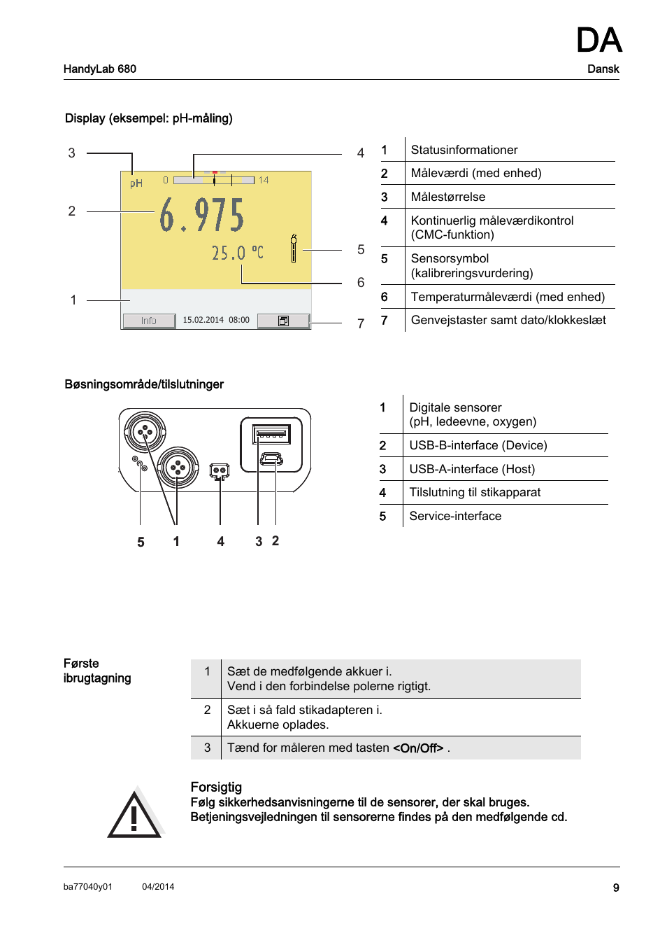 Xylem HandyLab 680 QuickStart User Manual | Page 11 / 50