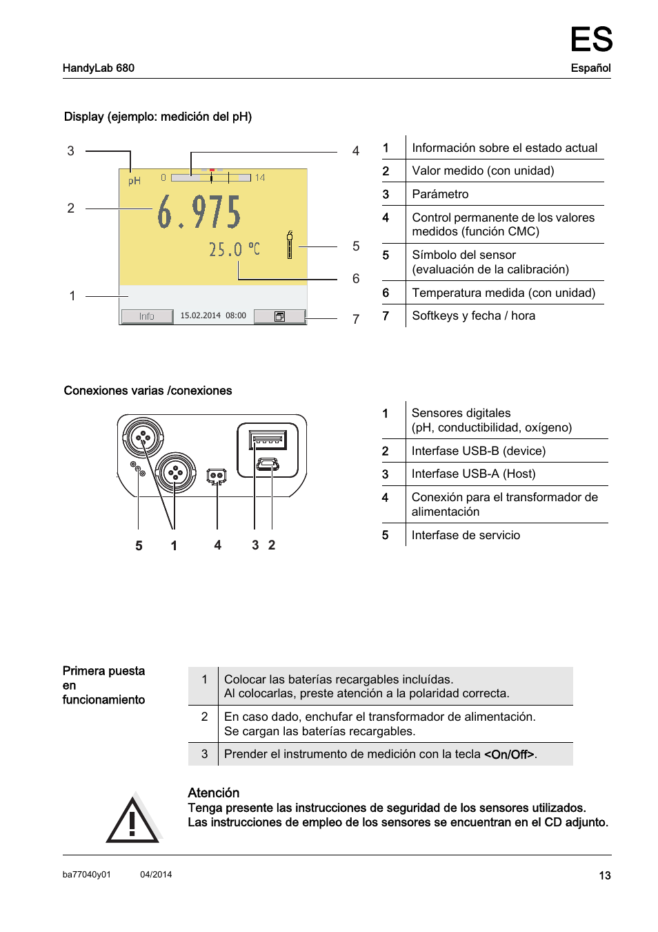 Xylem HandyLab 680 QuickStart User Manual | Page 15 / 50