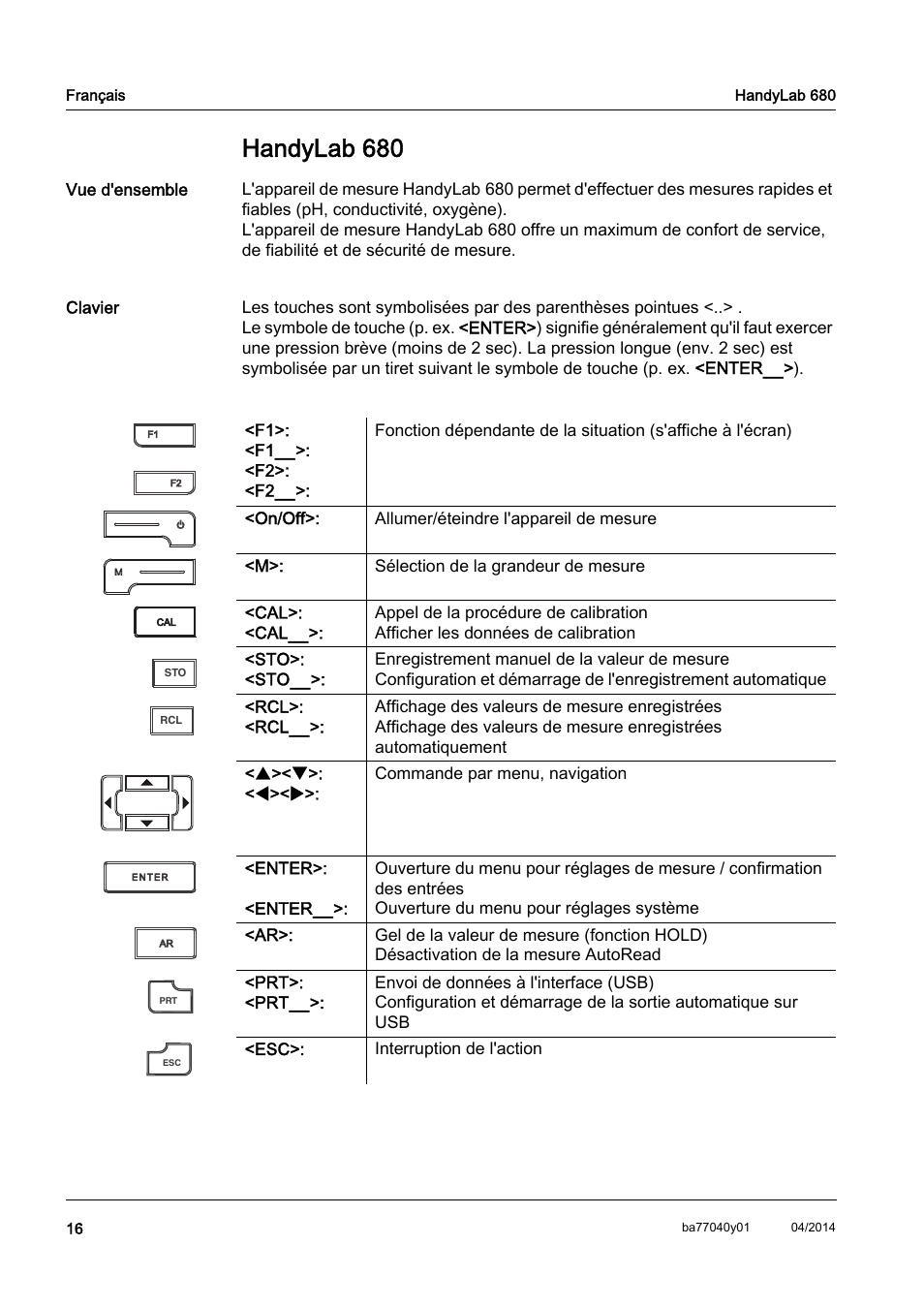 Fr français, Handylab 680 | Xylem HandyLab 680 QuickStart User Manual | Page 18 / 50