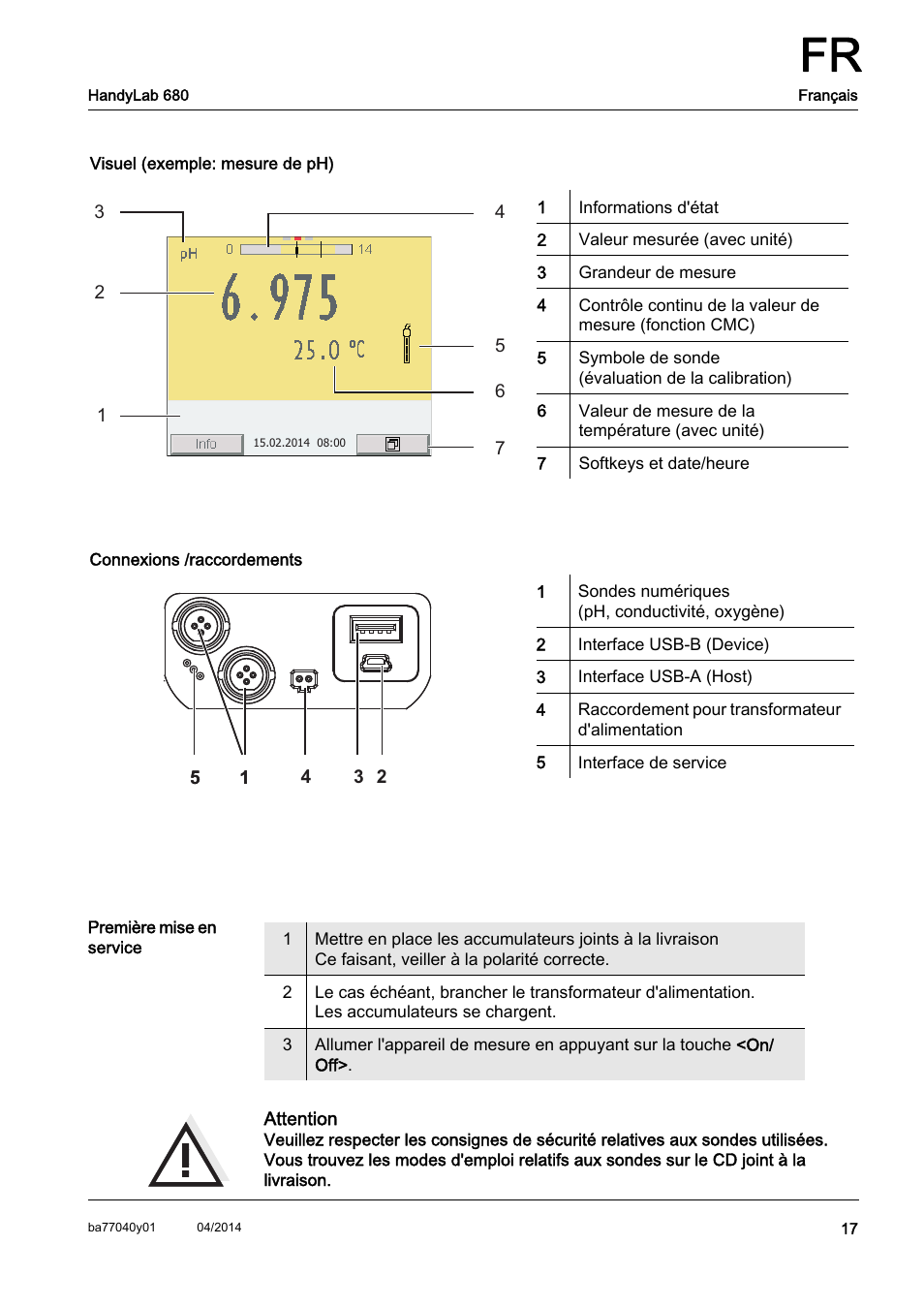 Xylem HandyLab 680 QuickStart User Manual | Page 19 / 50