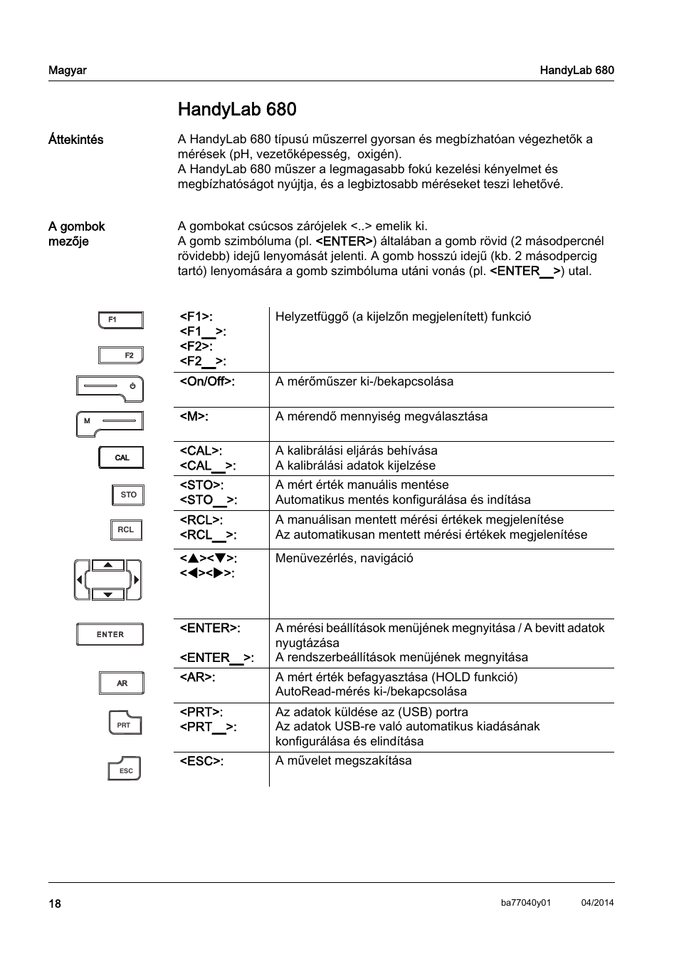 Hu magyar, Handylab 680 | Xylem HandyLab 680 QuickStart User Manual | Page 20 / 50