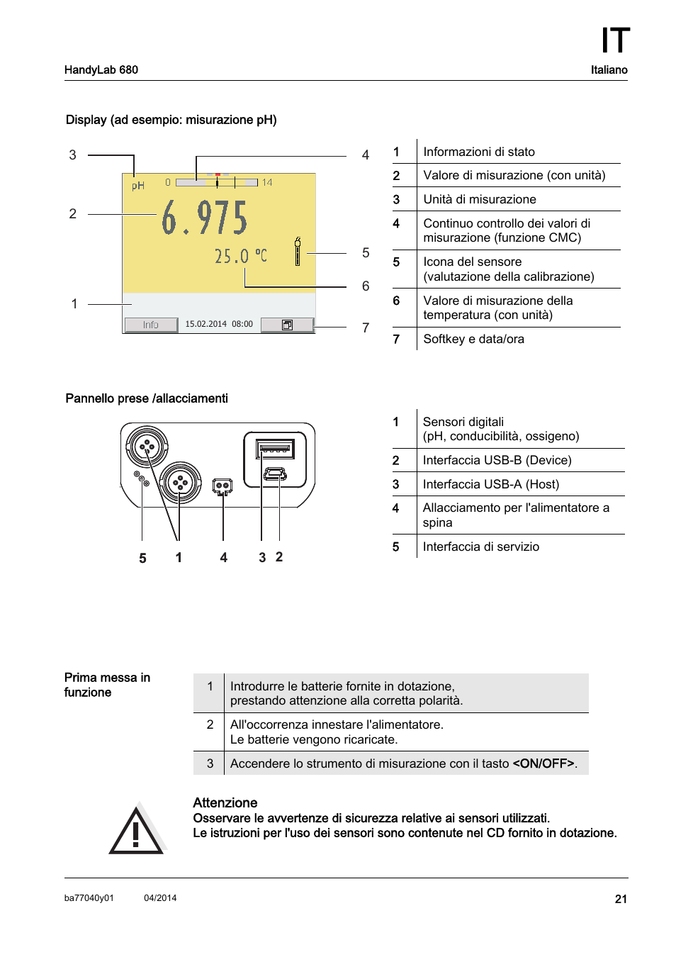 Xylem HandyLab 680 QuickStart User Manual | Page 23 / 50
