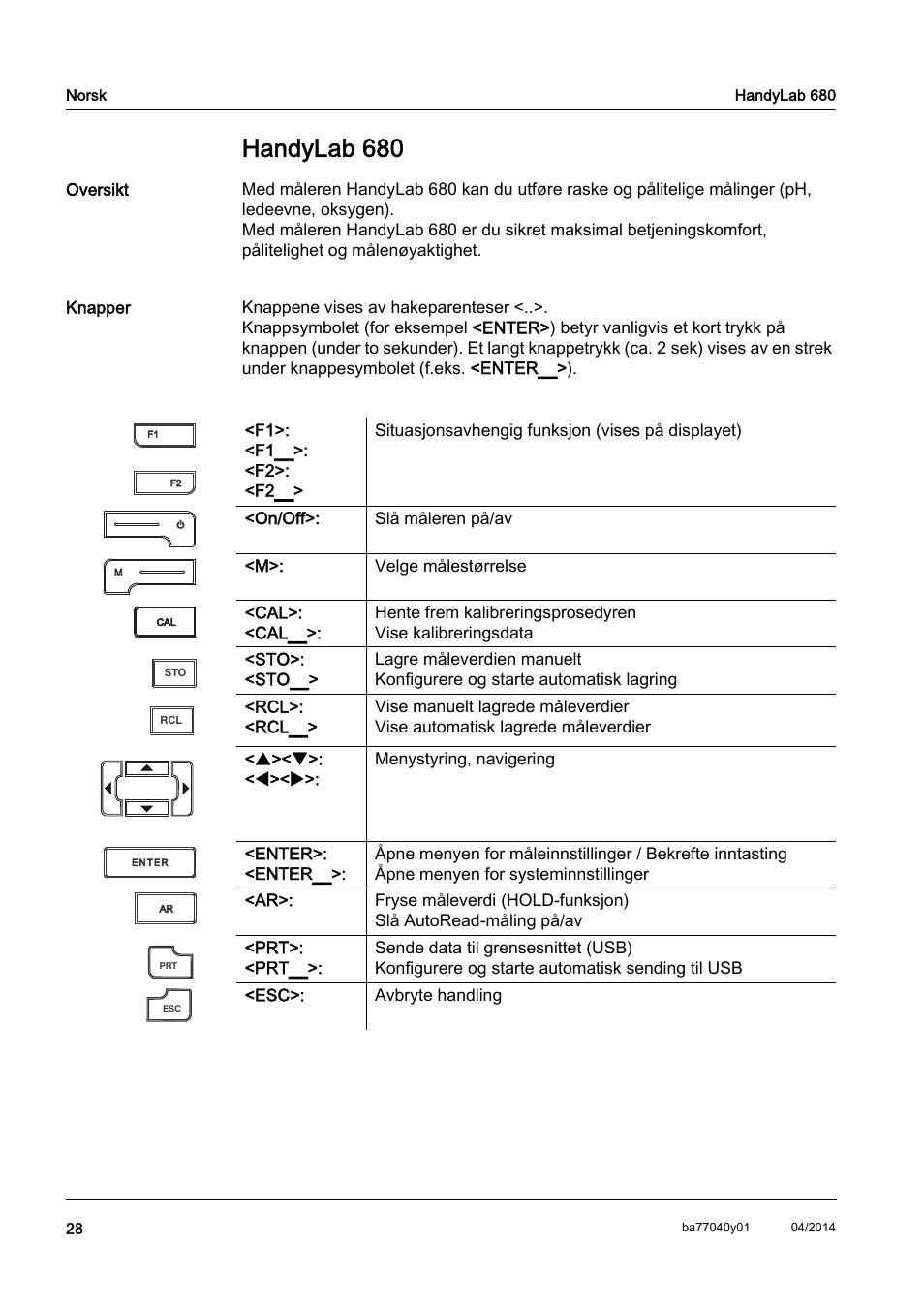 No norsk, Handylab 680 | Xylem HandyLab 680 QuickStart User Manual | Page 30 / 50