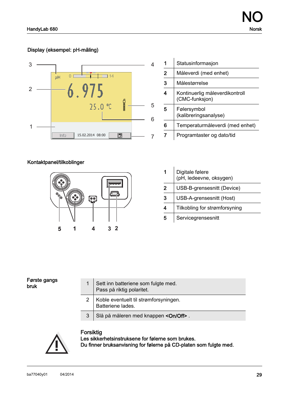 Xylem HandyLab 680 QuickStart User Manual | Page 31 / 50