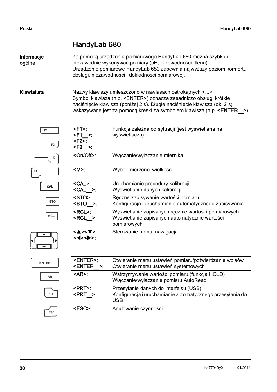 Pl polski, Handylab 680 | Xylem HandyLab 680 QuickStart User Manual | Page 32 / 50