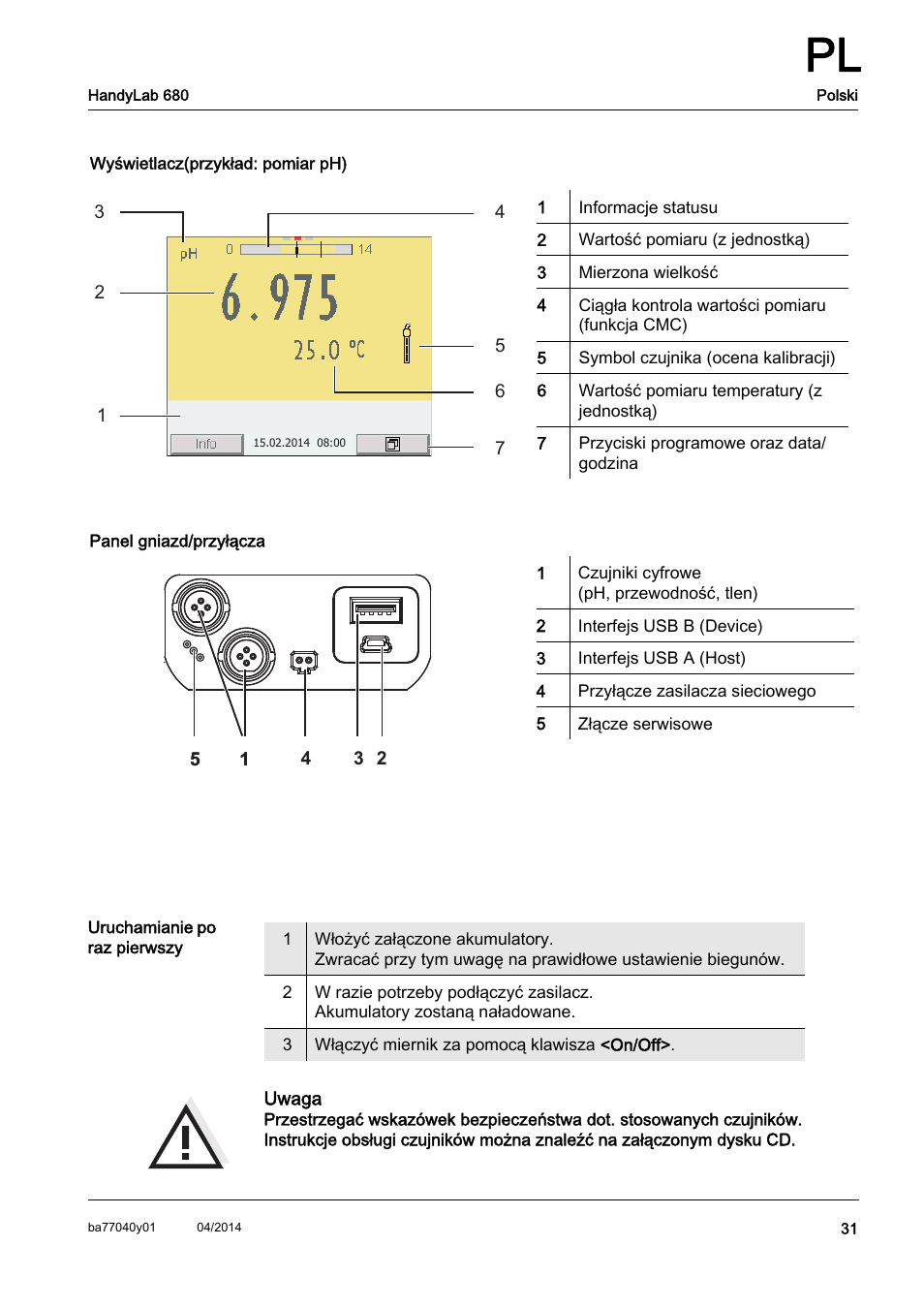 Xylem HandyLab 680 QuickStart User Manual | Page 33 / 50