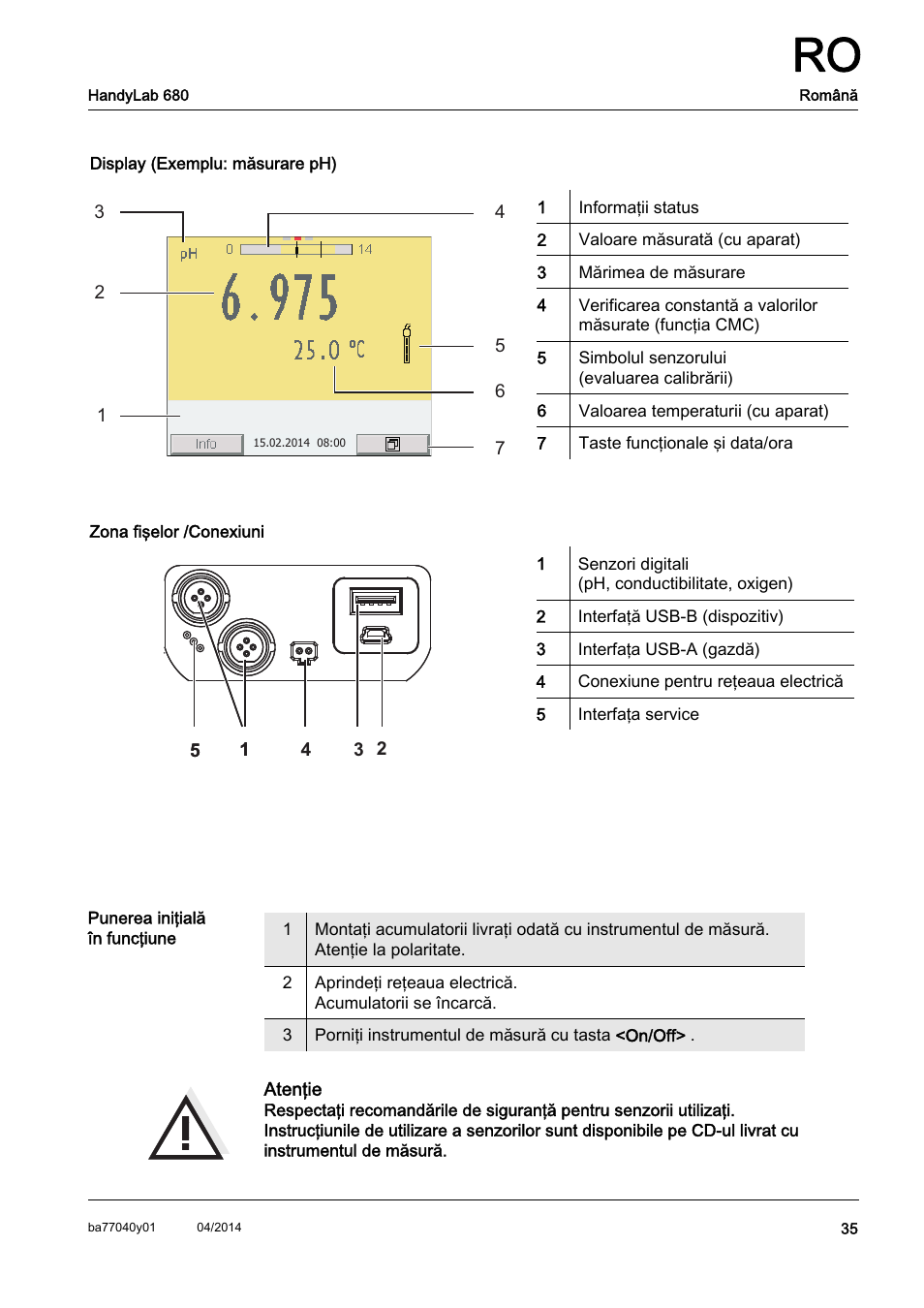 Xylem HandyLab 680 QuickStart User Manual | Page 37 / 50