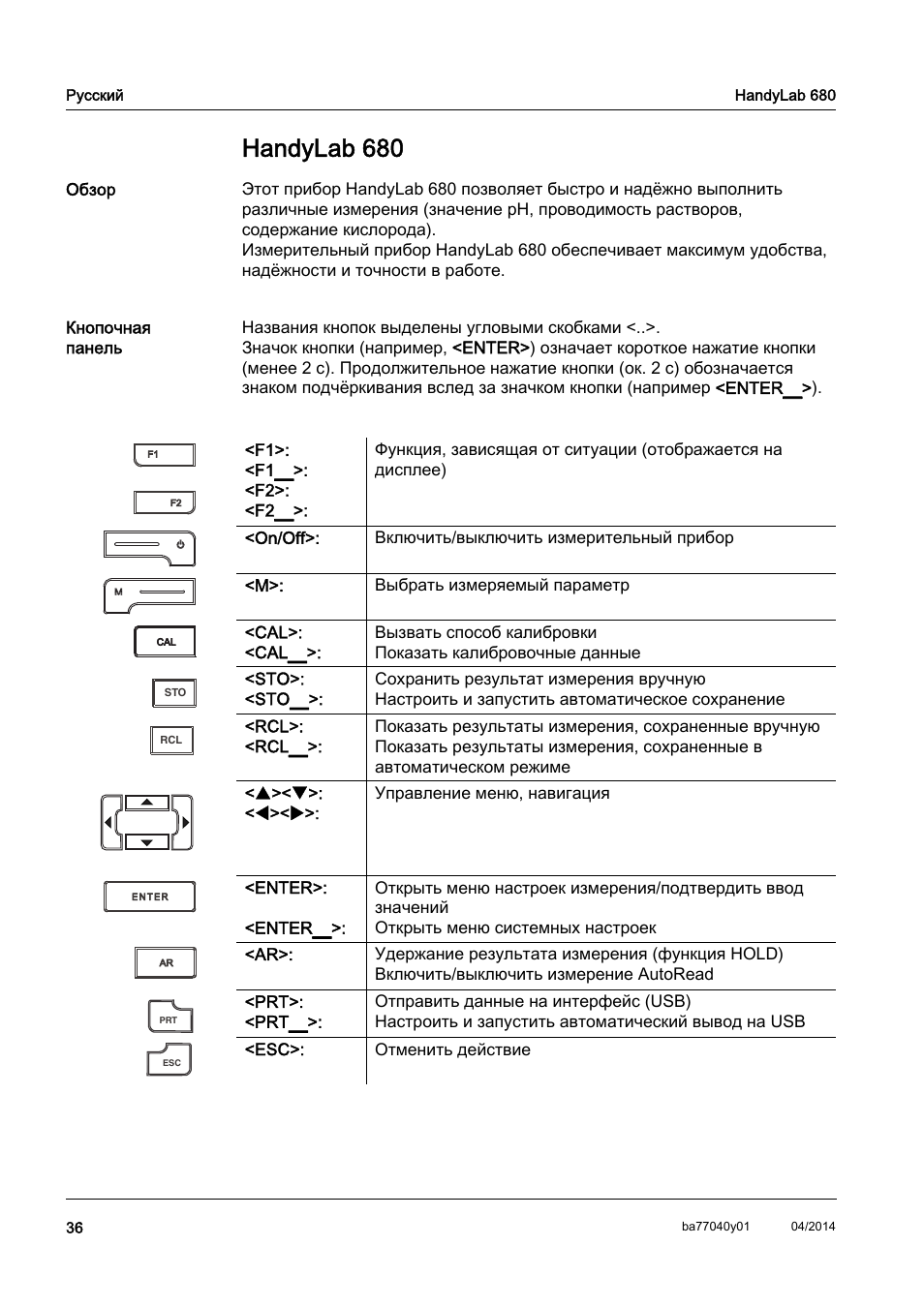 Ru русский, Handylab 680 | Xylem HandyLab 680 QuickStart User Manual | Page 38 / 50