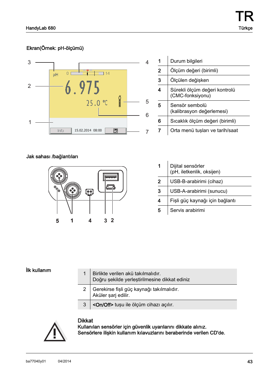 Xylem HandyLab 680 QuickStart User Manual | Page 45 / 50