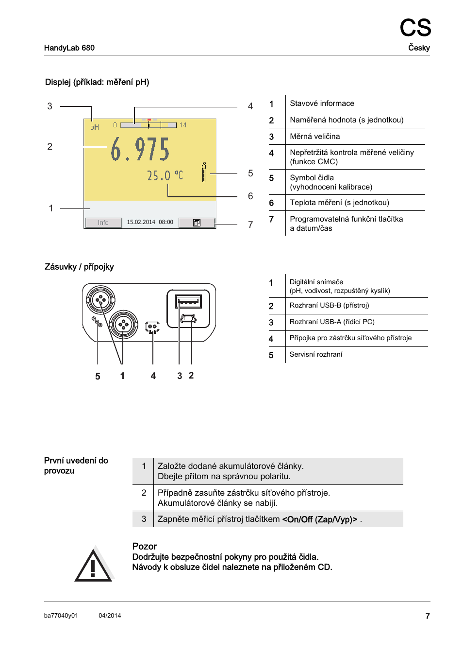 Xylem HandyLab 680 QuickStart User Manual | Page 9 / 50