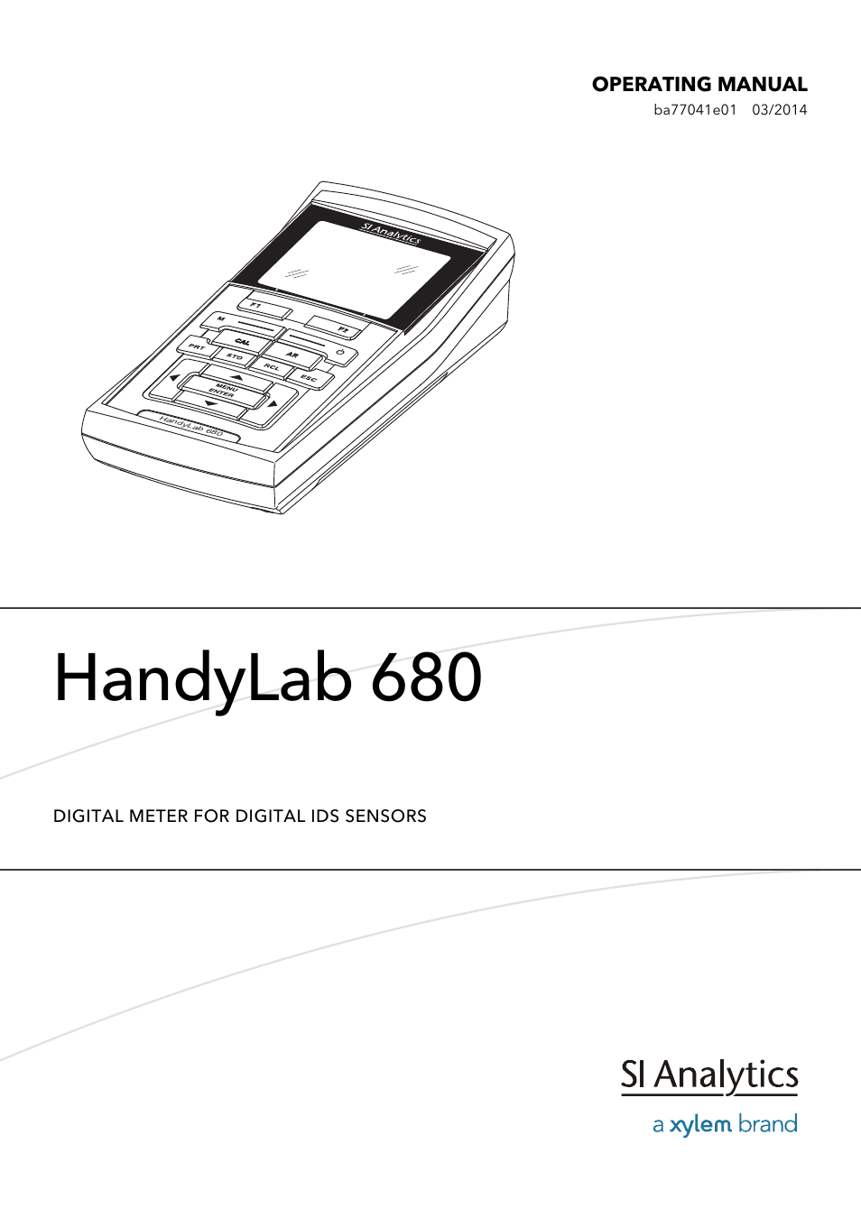 Xylem HandyLab 680 User Manual | 120 pages