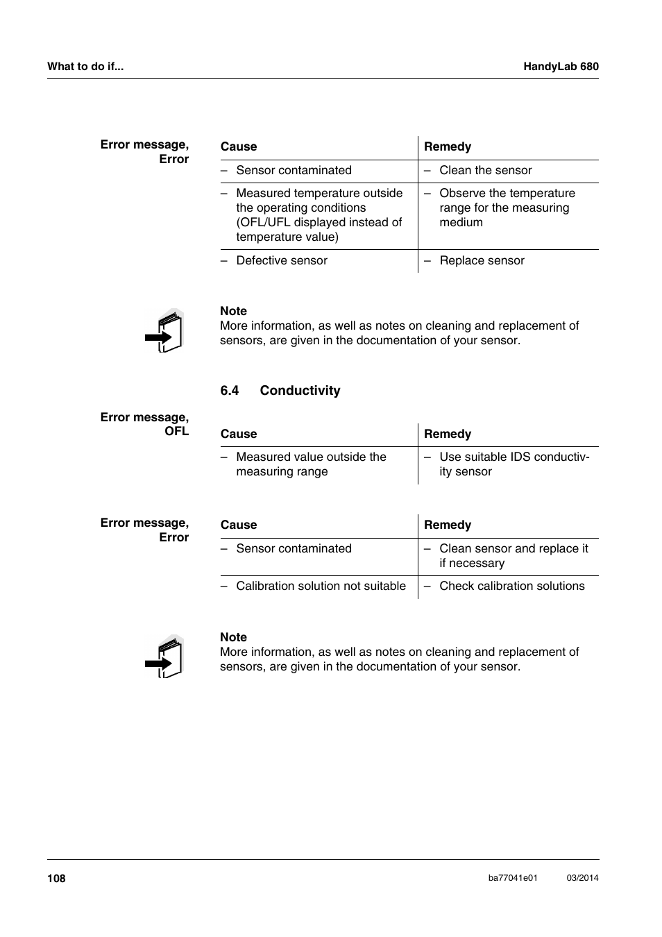 4 conductivity, Conductivity | Xylem HandyLab 680 User Manual | Page 108 / 120