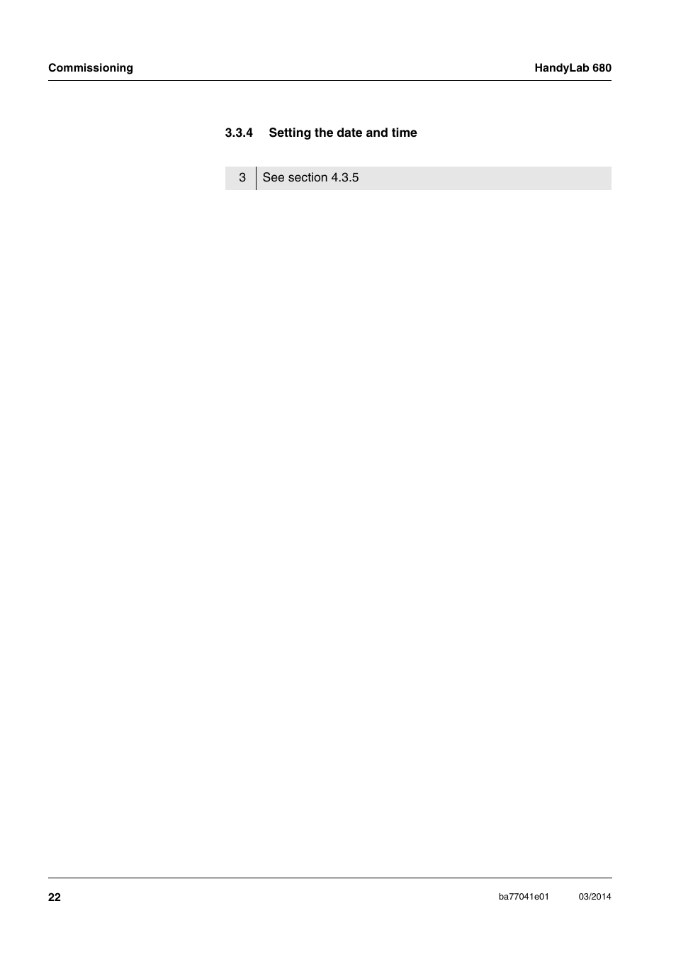 4 setting the date and time, Setting the date and time | Xylem HandyLab 680 User Manual | Page 22 / 120