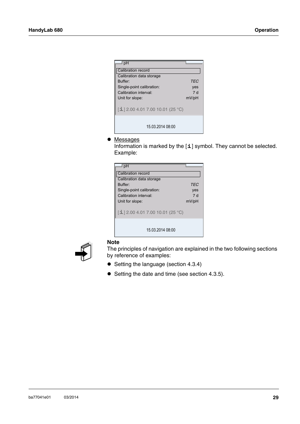 Xylem HandyLab 680 User Manual | Page 29 / 120