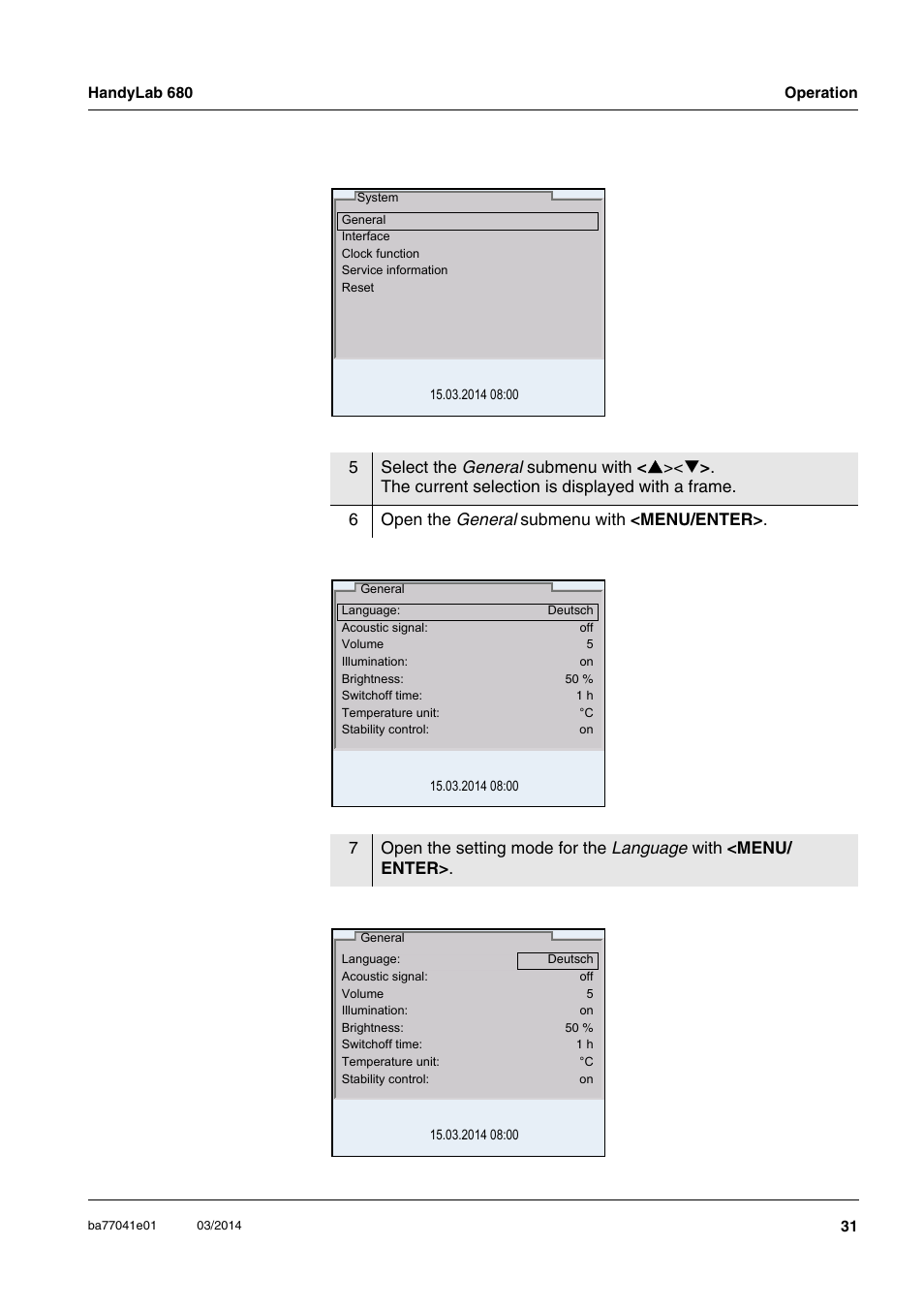 Xylem HandyLab 680 User Manual | Page 31 / 120