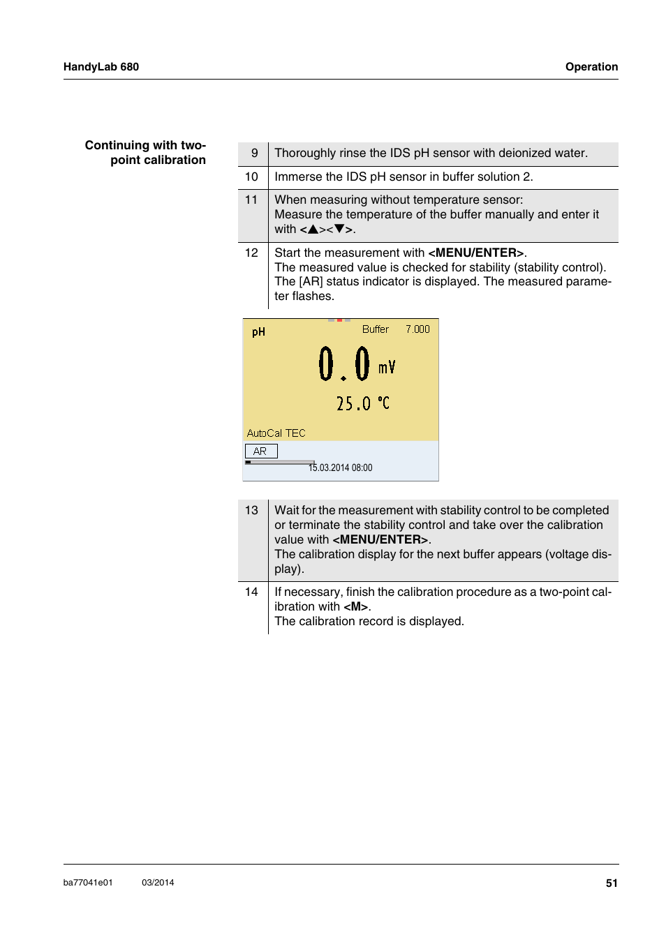 Xylem HandyLab 680 User Manual | Page 51 / 120