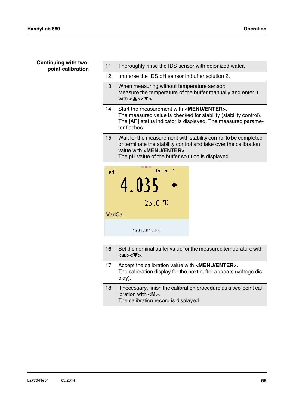 Xylem HandyLab 680 User Manual | Page 55 / 120