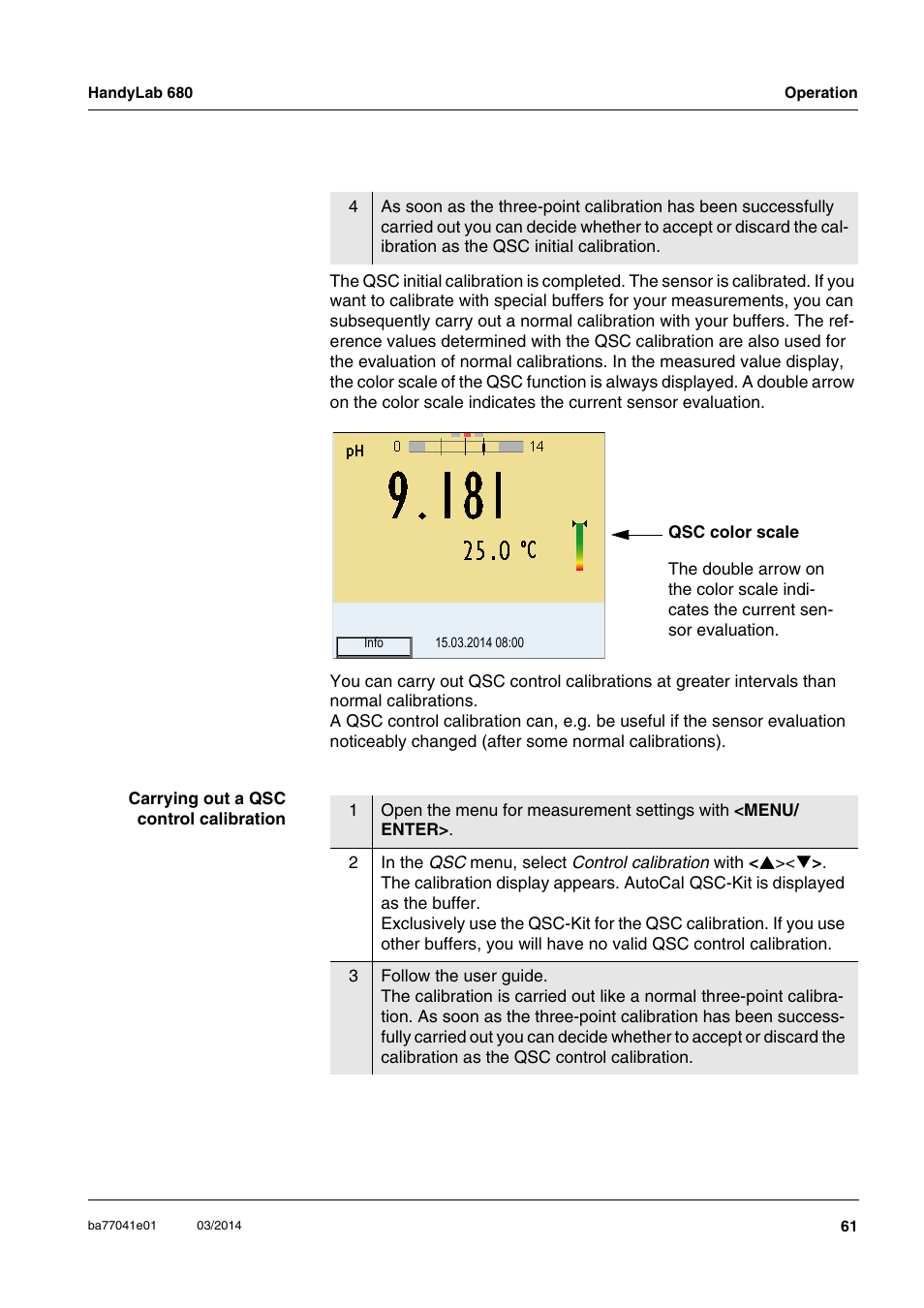 Xylem HandyLab 680 User Manual | Page 61 / 120