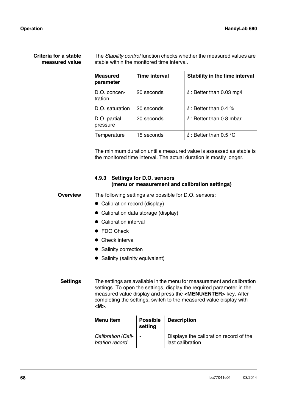 Xylem HandyLab 680 User Manual | Page 68 / 120