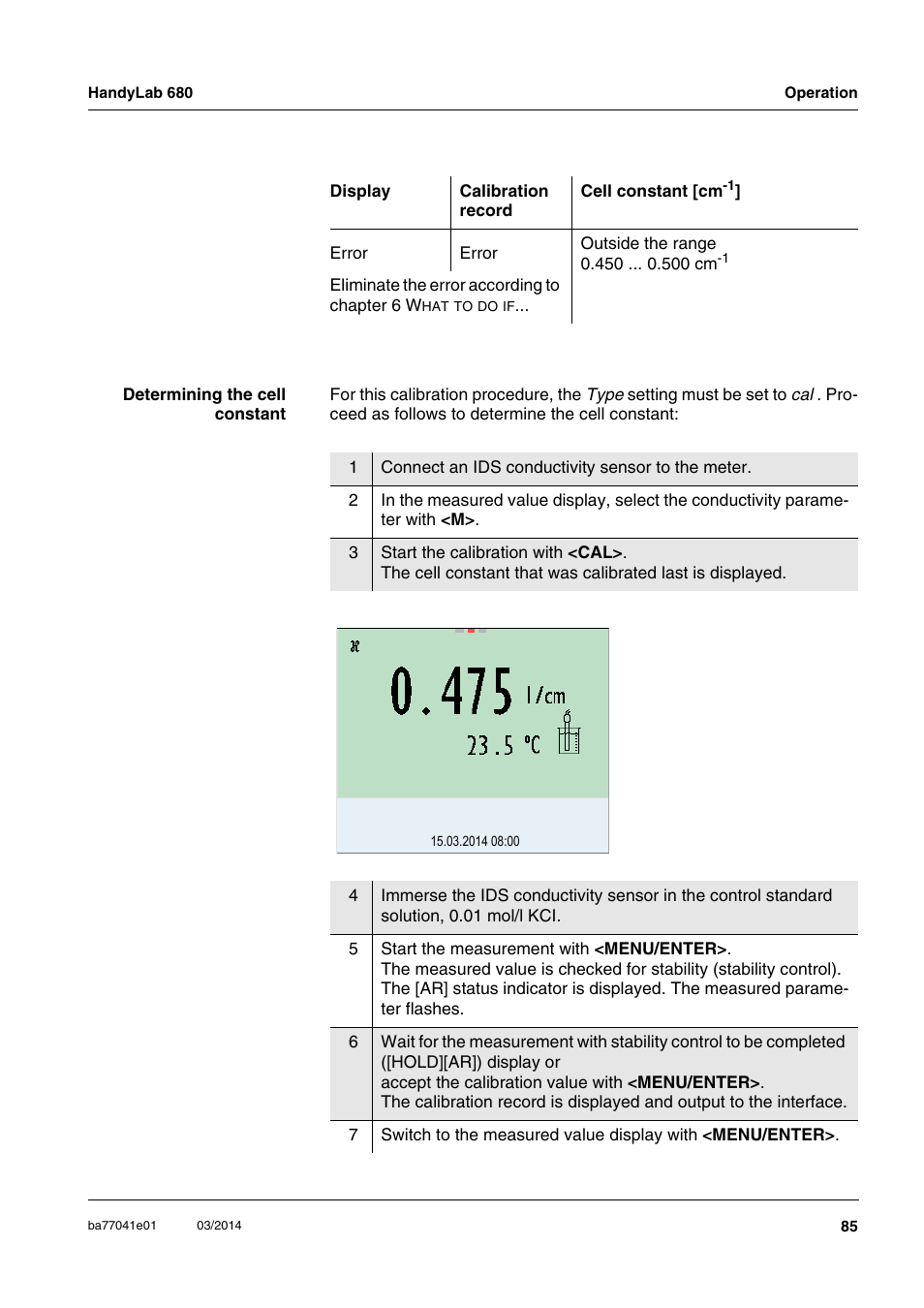 Xylem HandyLab 680 User Manual | Page 85 / 120