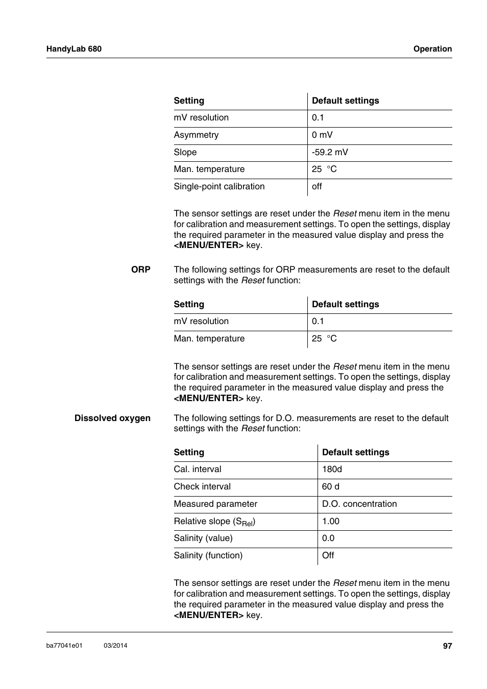 Xylem HandyLab 680 User Manual | Page 97 / 120