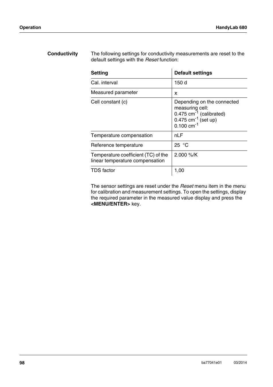 Xylem HandyLab 680 User Manual | Page 98 / 120