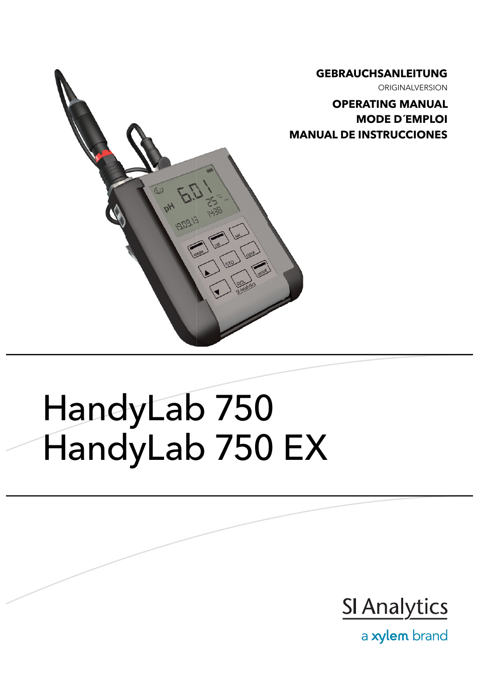 Xylem HandyLab 750(EX) User Manual | 128 pages