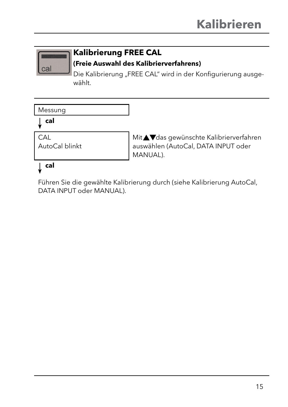 Kalibrieren | Xylem HandyLab 750(EX) User Manual | Page 15 / 128