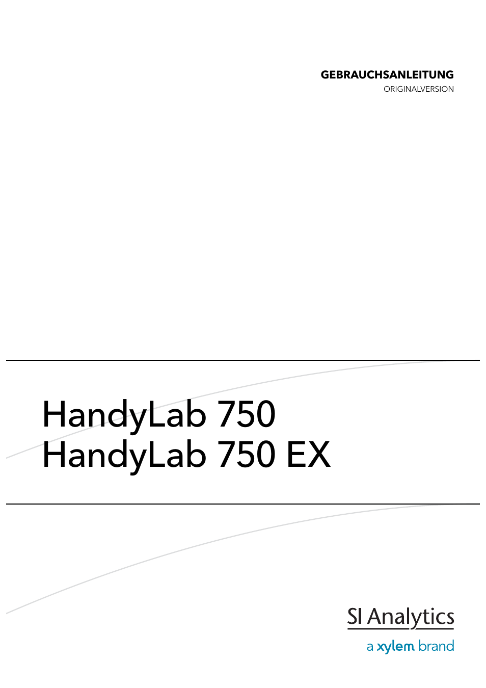 Xylem HandyLab 750(EX) User Manual | Page 3 / 128