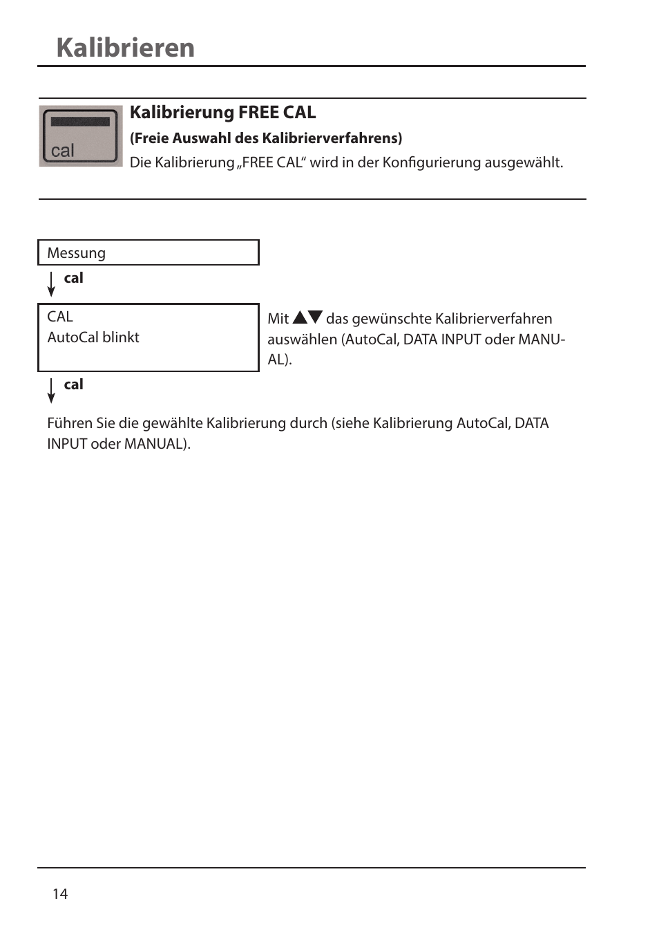 Kalibrieren | Xylem HandyLab 700 User Manual | Page 14 / 76