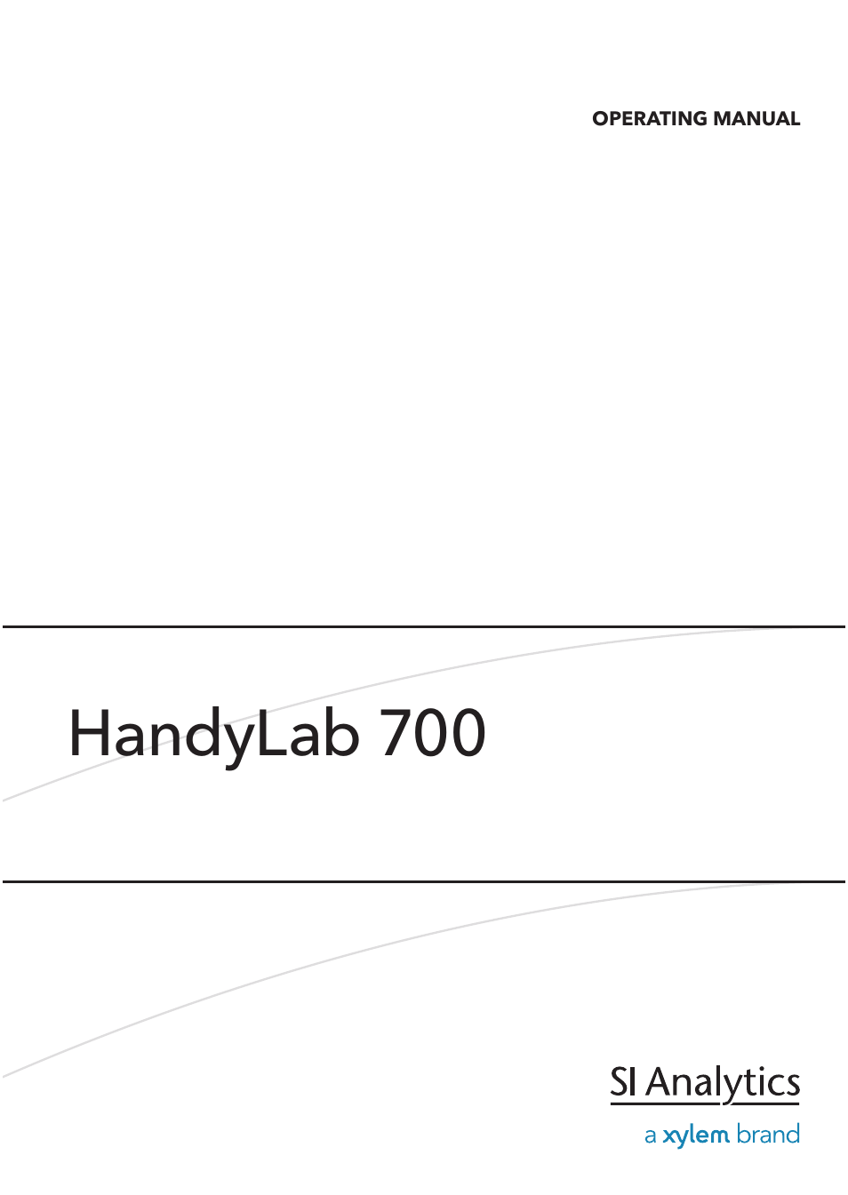 Handylab 700 | Xylem HandyLab 700 User Manual | Page 21 / 76