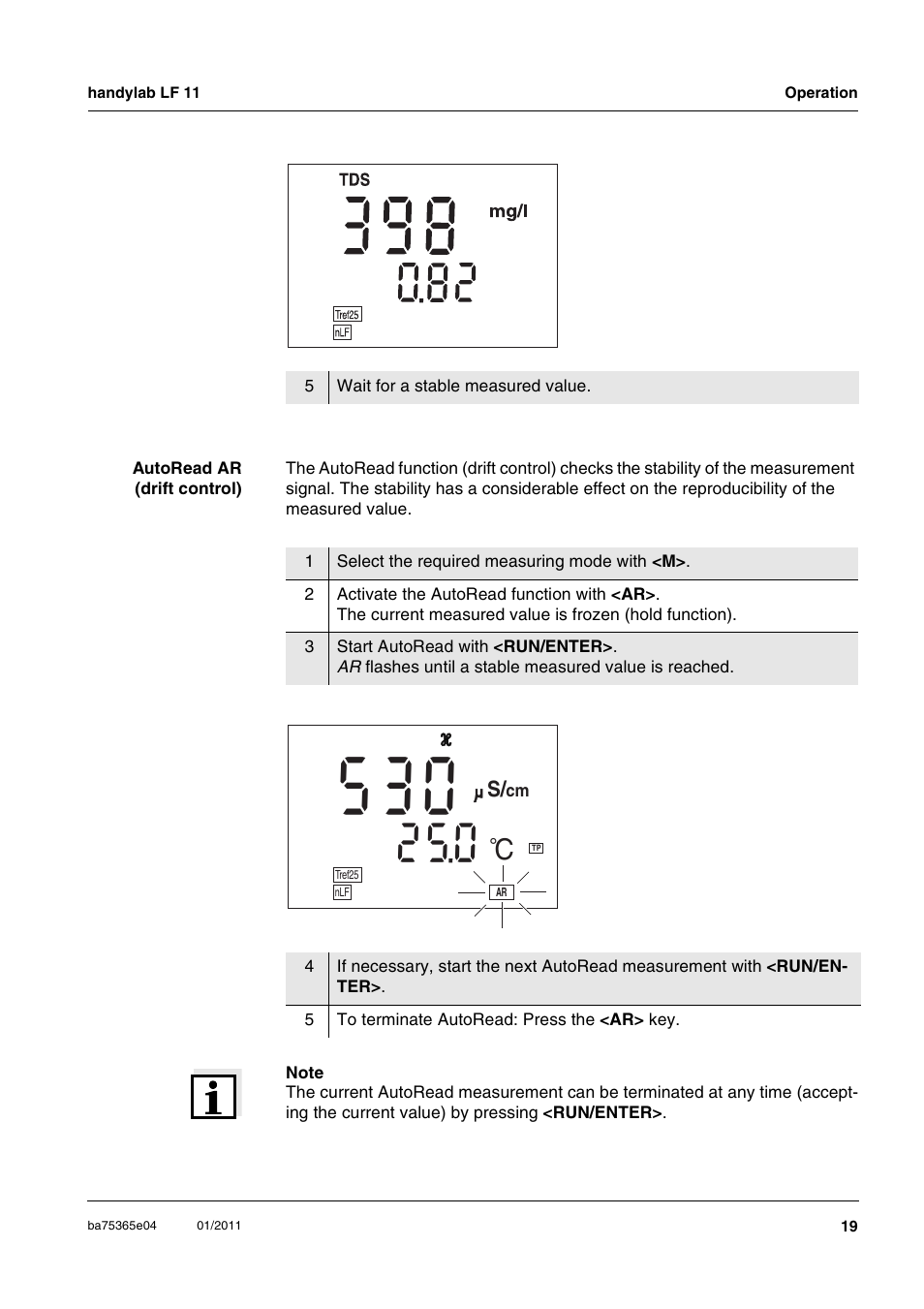 Xylem handylab LF 11 User Manual | Page 19 / 44