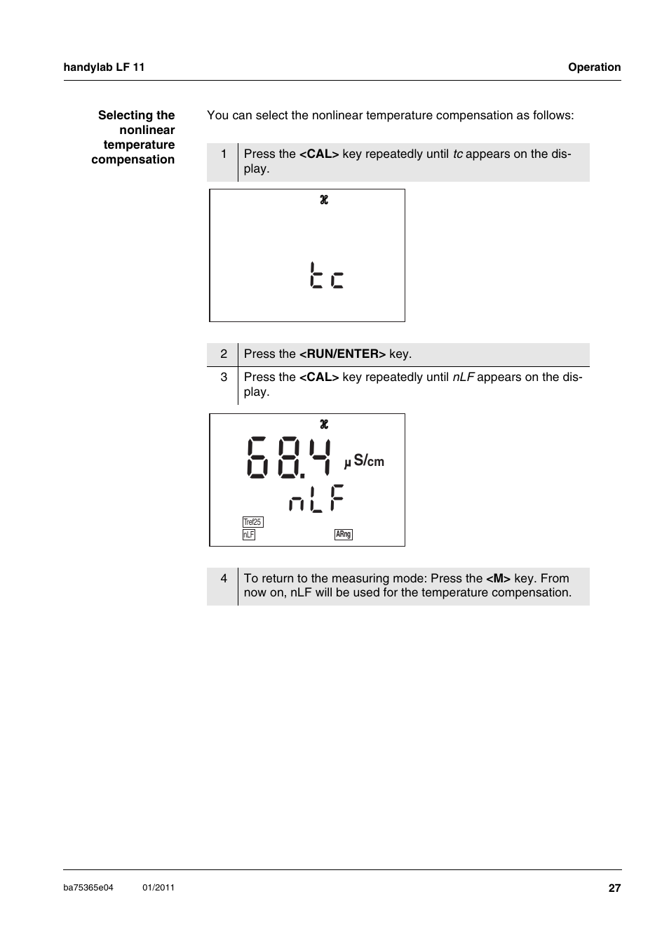 Fl n | Xylem handylab LF 11 User Manual | Page 27 / 44