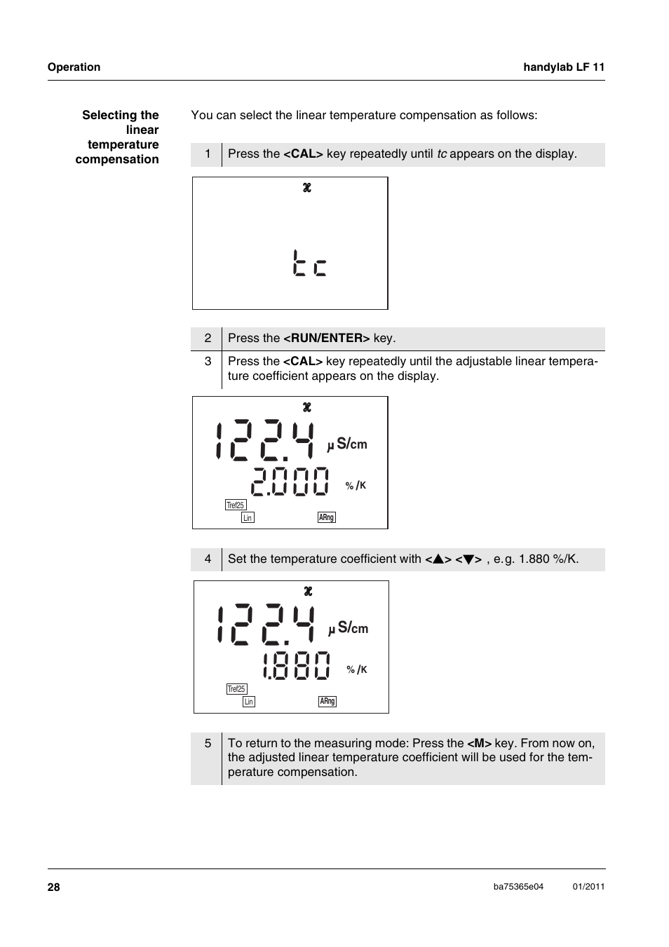 Xylem handylab LF 11 User Manual | Page 28 / 44