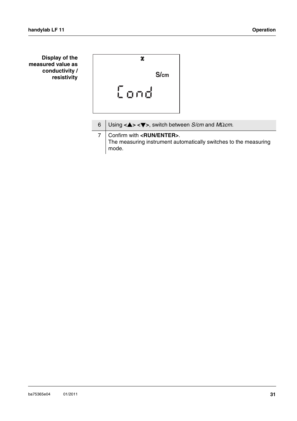 52 t, Dn o c | Xylem handylab LF 11 User Manual | Page 31 / 44