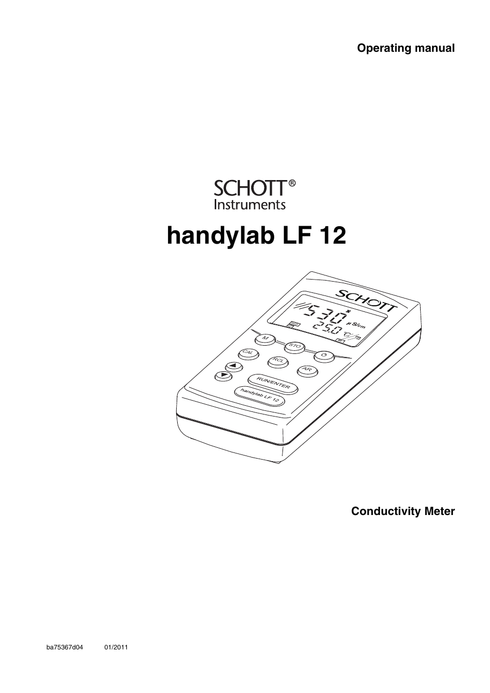 Xylem handylab LF 12 User Manual | 64 pages