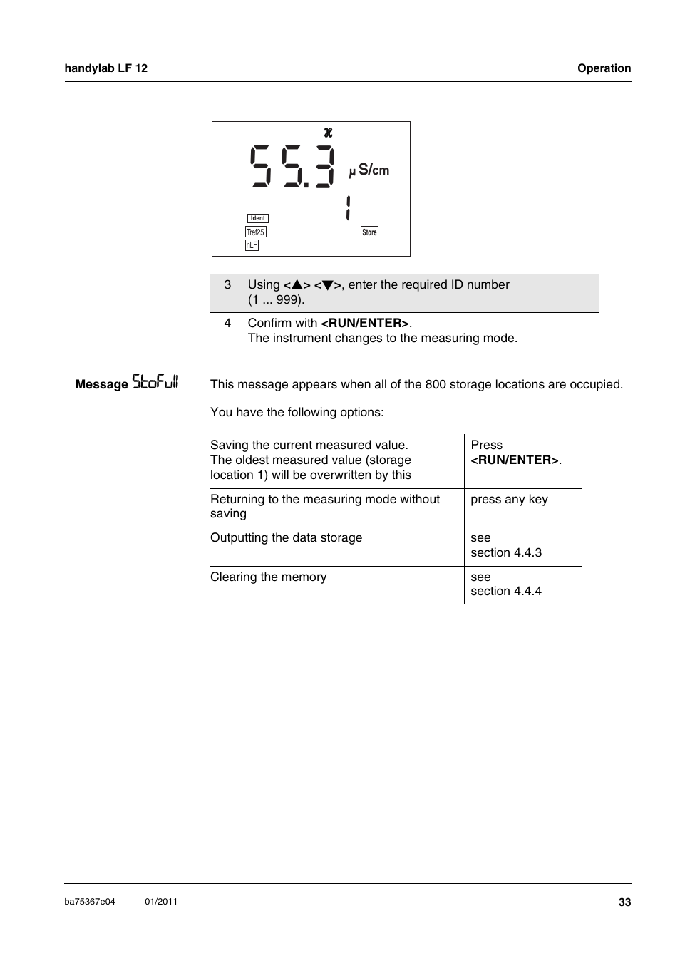 Xylem handylab LF 12 User Manual | Page 33 / 64