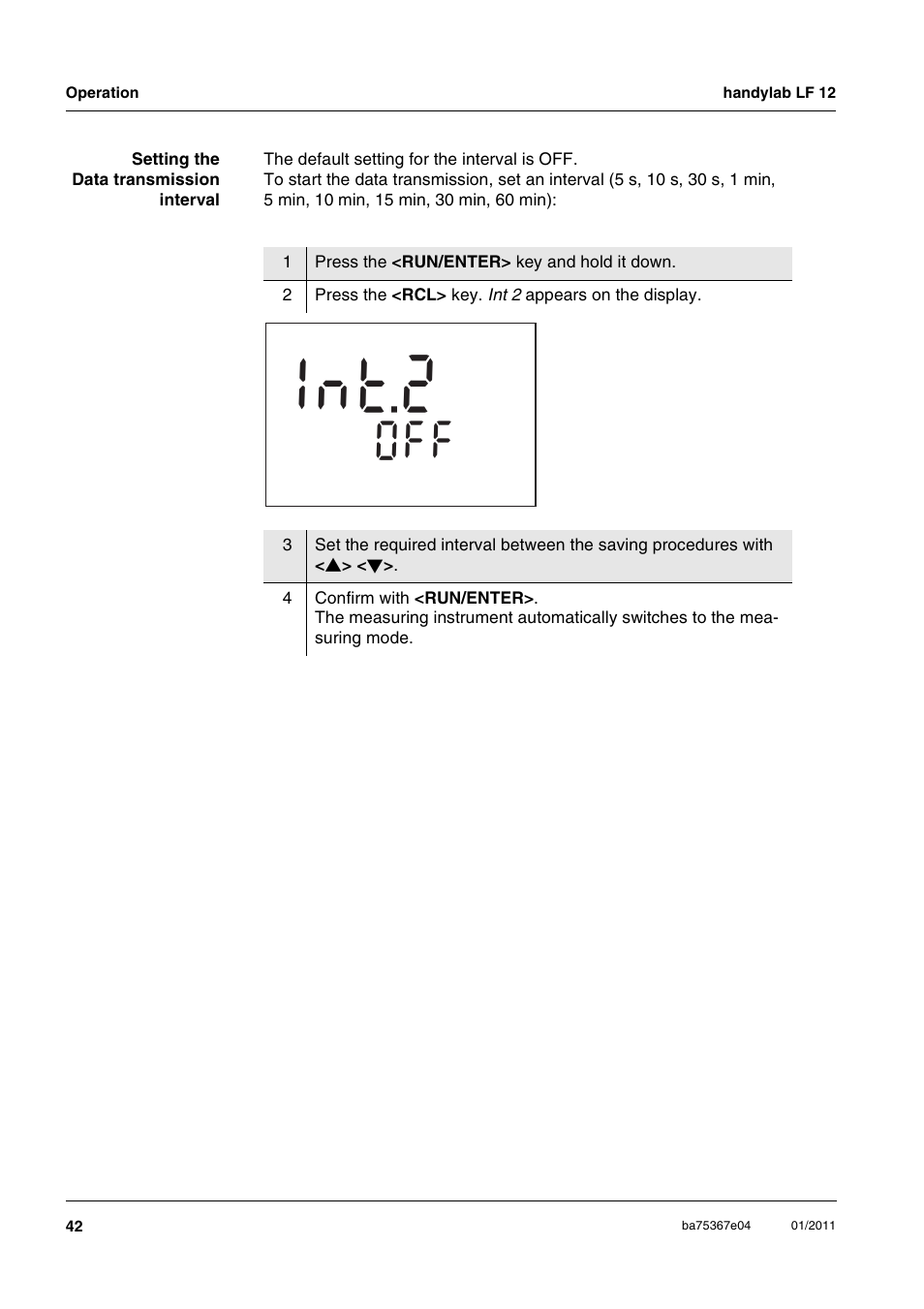 T 2 n 1 | Xylem handylab LF 12 User Manual | Page 42 / 64
