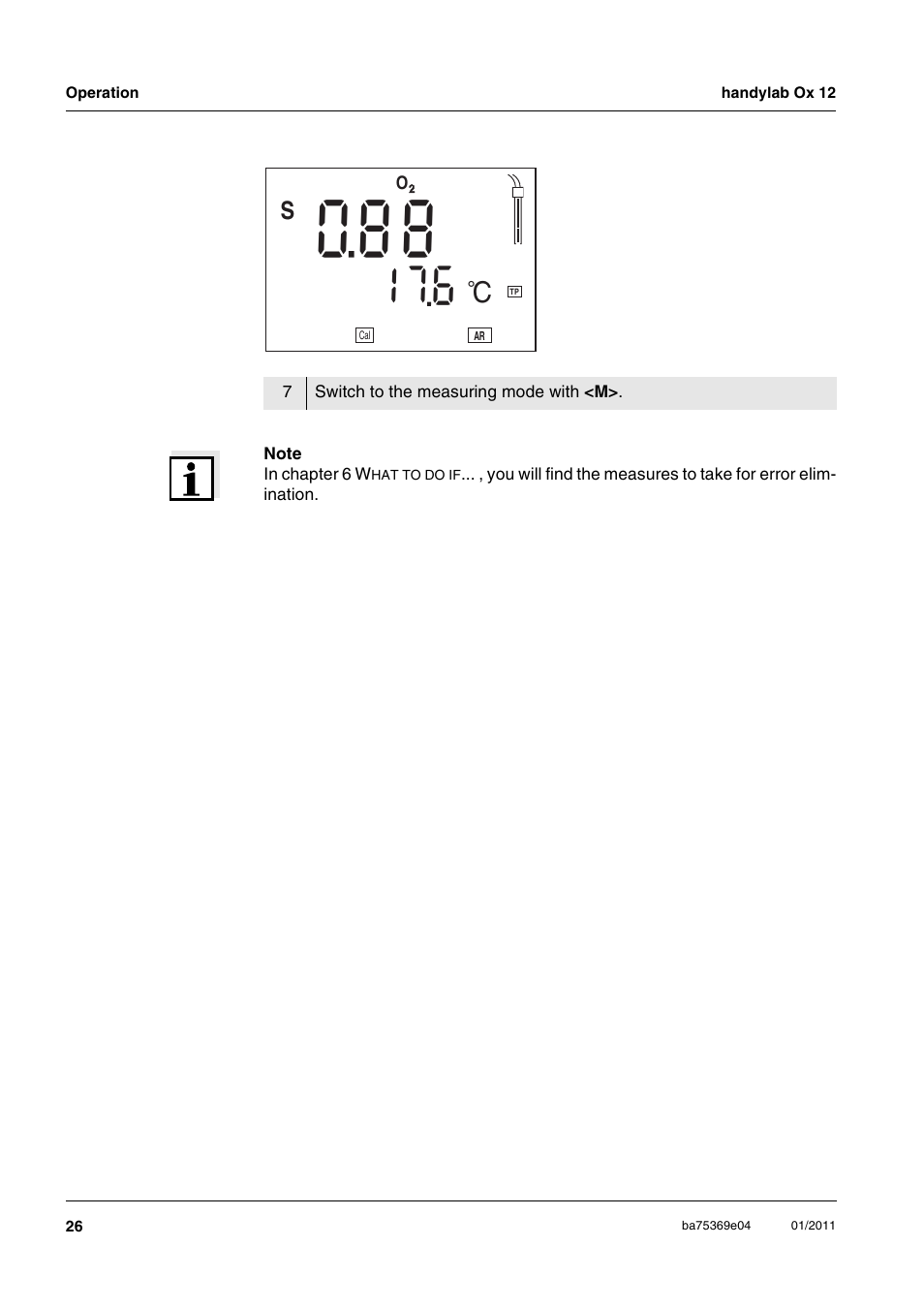 Xylem handylab OX 12 User Manual | Page 26 / 60