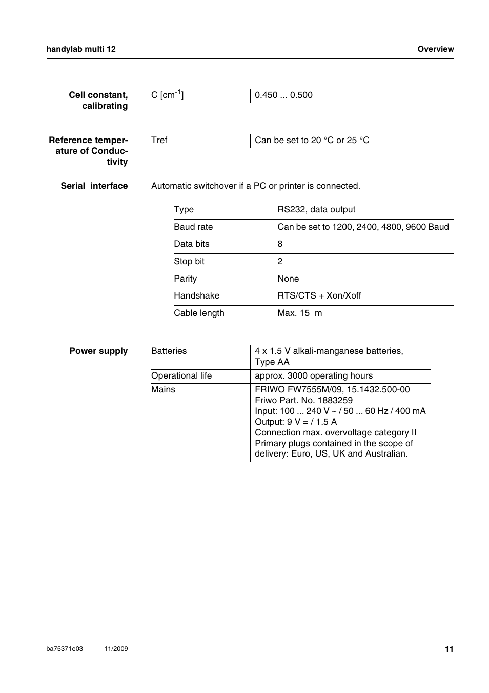Xylem handylab multi 12 User Manual | Page 11 / 82