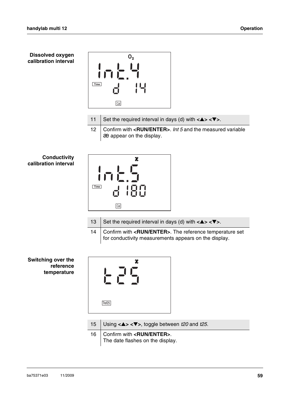 Witching, Over, Reference | Temperature, T 4 n, T 5 n 1, 2 5 t | Xylem handylab multi 12 User Manual | Page 59 / 82