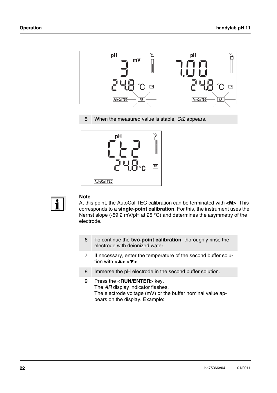 2c t | Xylem handylab pH 11 User Manual | Page 22 / 48