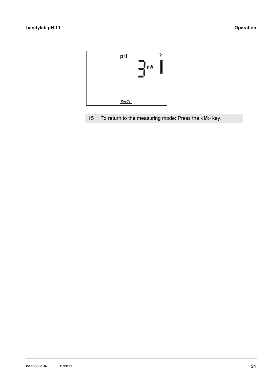 Xylem handylab pH 11 User Manual | Page 31 / 48