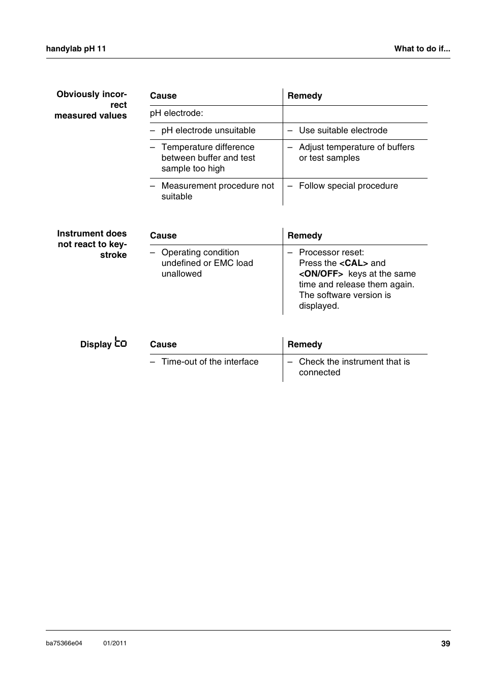 Xylem handylab pH 11 User Manual | Page 39 / 48