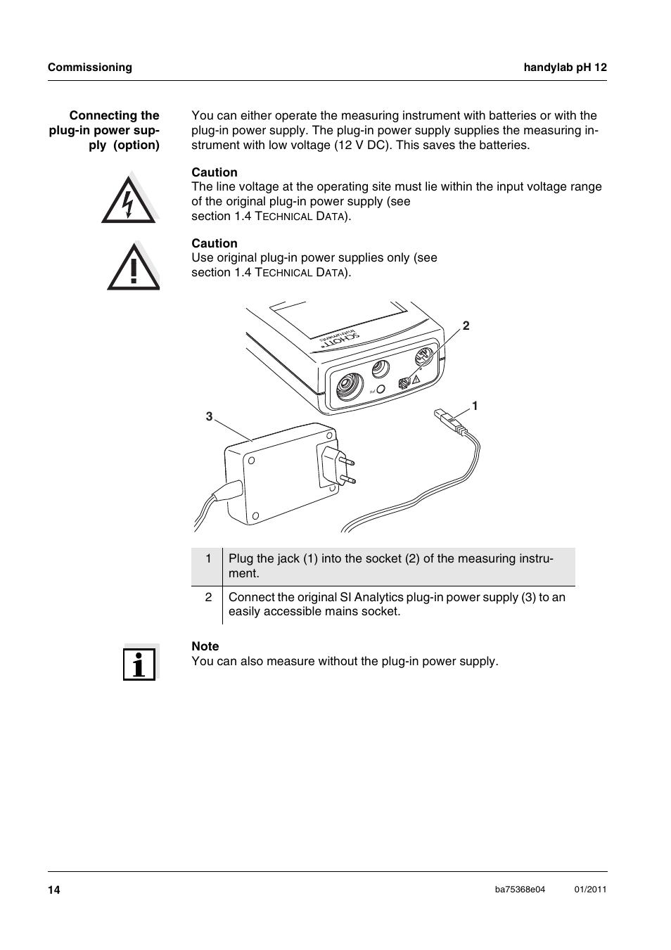 Xylem handylab pH 12 User Manual | Page 14 / 68