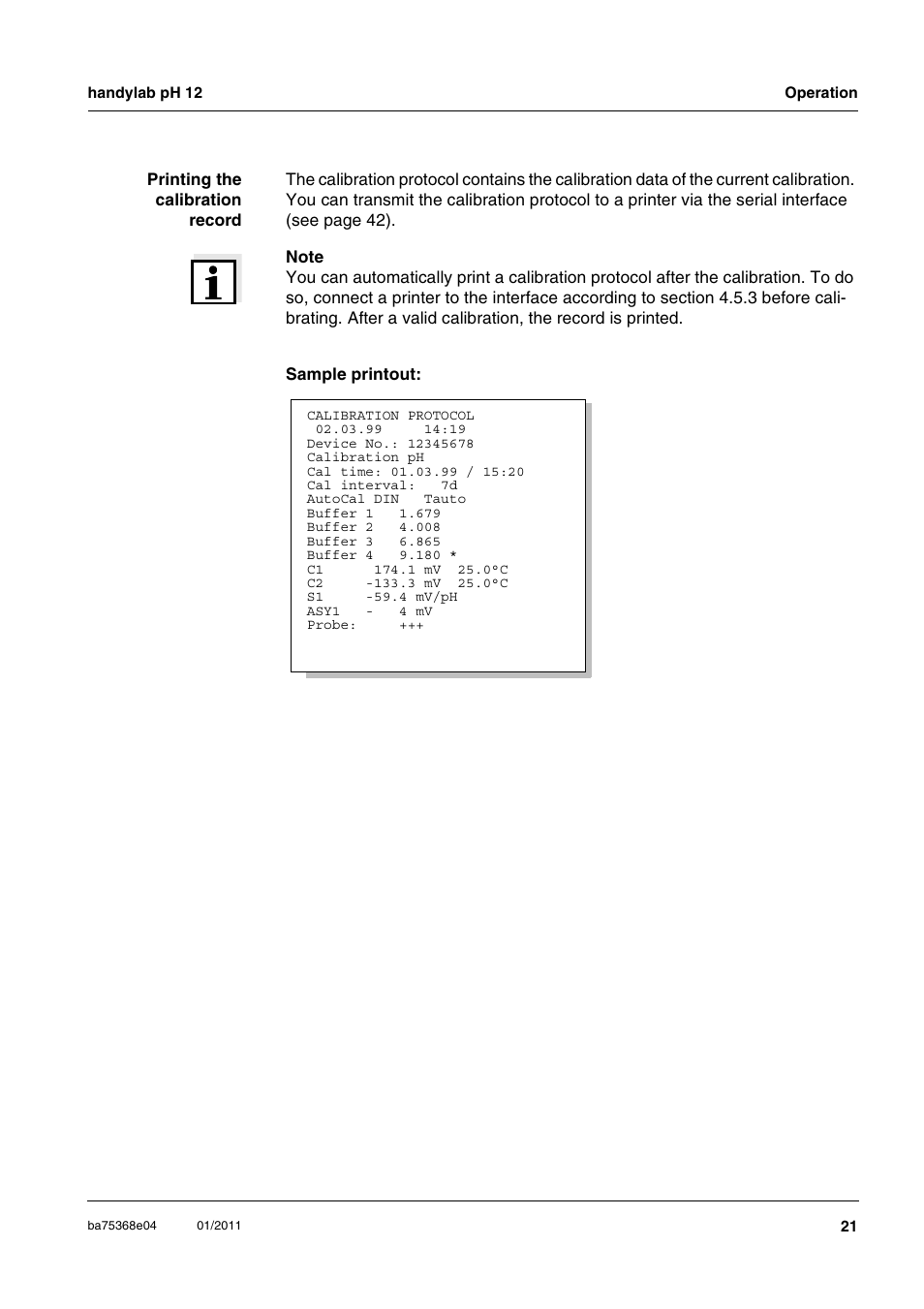 Xylem handylab pH 12 User Manual | Page 21 / 68