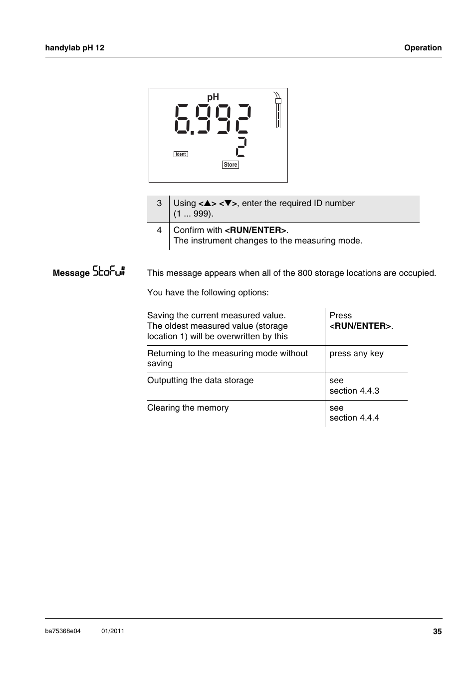 Xylem handylab pH 12 User Manual | Page 35 / 68