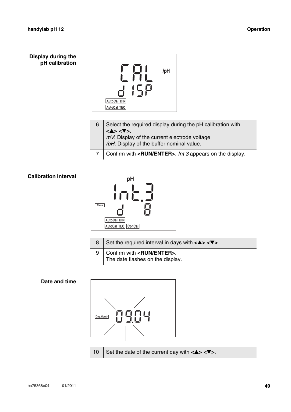 D i s | Xylem handylab pH 12 User Manual | Page 49 / 68