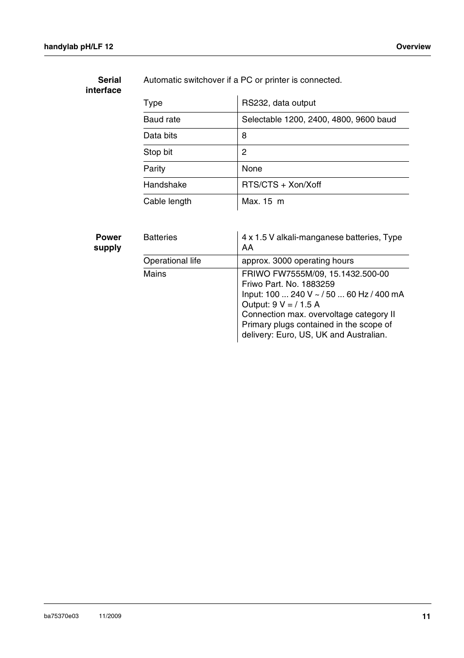 Xylem handylab pH LF 12 User Manual | Page 11 / 80