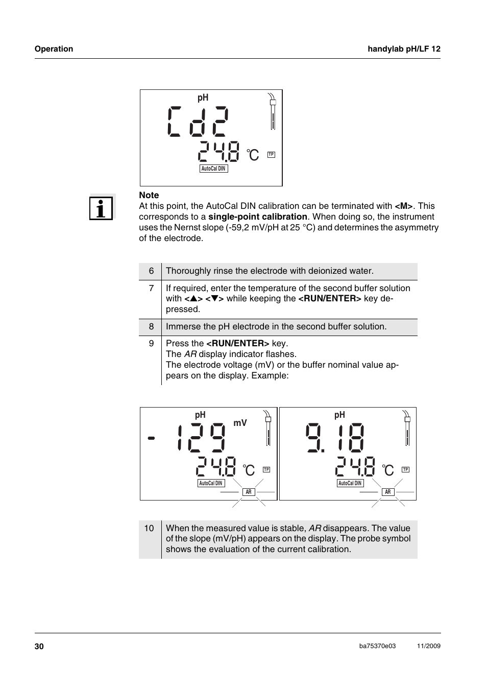 Xylem handylab pH LF 12 User Manual | Page 30 / 80